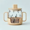Design Letters handtag för tritanglas, Beige