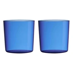 Design Letters Kids Eco dricksglas 2-pack, Blue