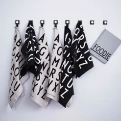 Design Letters kökshandduk 40x60 cm 2-pack, Svart
