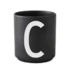 Design Letters kopp svart, C