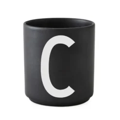 Design Letters kopp svart, C
