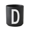 Design Letters kopp svart, D