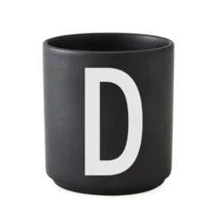 Design Letters kopp svart, D
