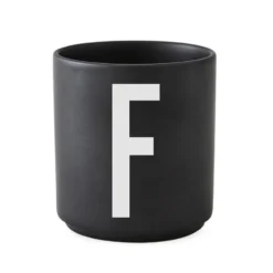 Design Letters kopp svart, F