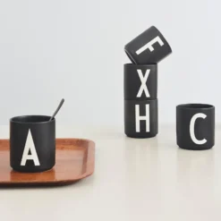 Design Letters kopp svart, G