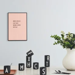 Design Letters kopp svart, G