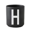 Design Letters kopp svart, H