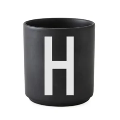 Design Letters kopp svart, H