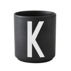 Design Letters kopp svart, K