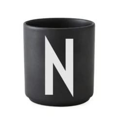 Design Letters kopp svart, N