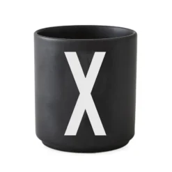 Design Letters kopp svart, X