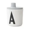 Design Letters lock till melaminkopp, grå