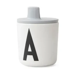Design Letters lock till melaminkopp, grå