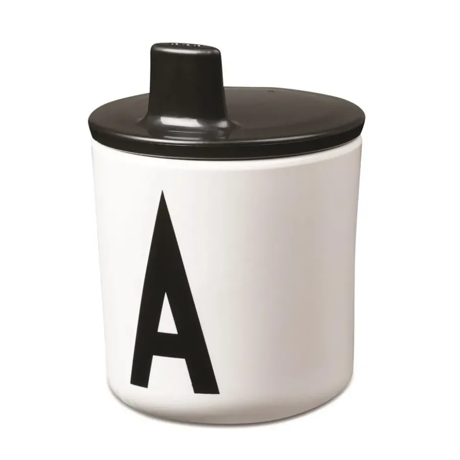 Design Letters lock till melaminkopp, svart