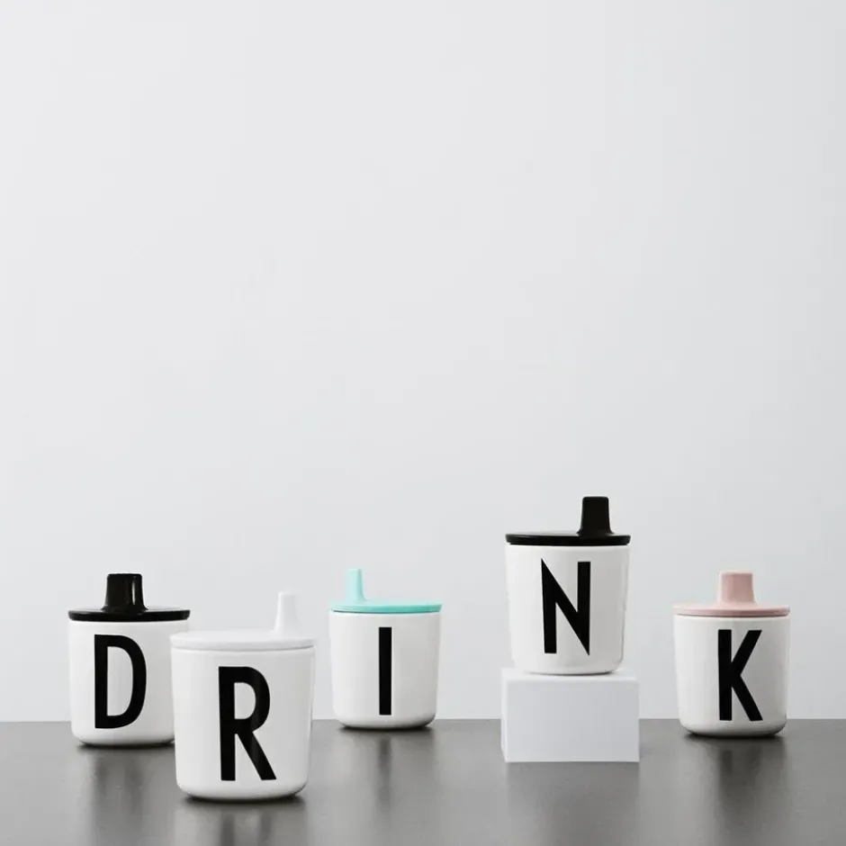 Design Letters lock till melaminkopp, svart