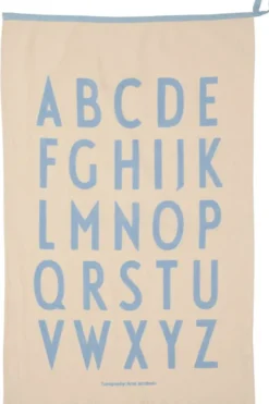 Design Letters Premium classic kökshandduk 50x70cm, ABC-blå