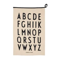 Design Letters Premium classic kökshandduk 50x70cm, ABC-svart