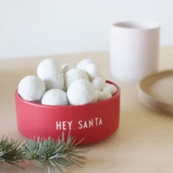 Design Letters snacksskål Ø12 cm, Santa-faded rose