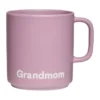 Design Letters VIP favoritkopp med handtag 25 cl, Grandmom-lavender