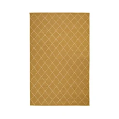 Diamond matta, Masala yellow/off white, 230x336 cm
