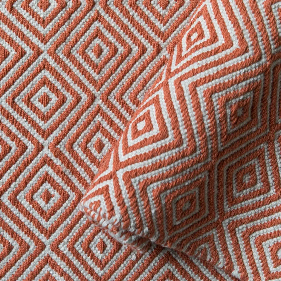 Diamond matta 200x300 cm, Burnt orange