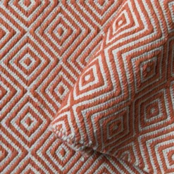 Diamond matta 140x200 cm, Burnt orange