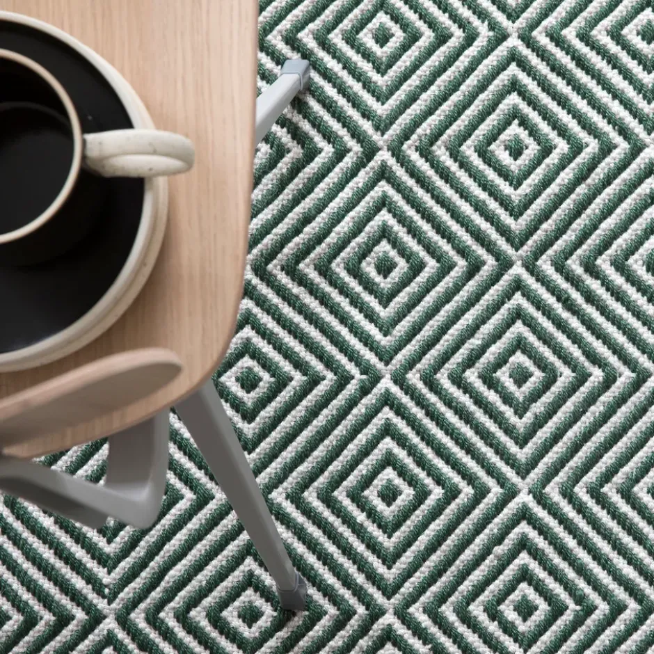 Diamond matta 140x200 cm, Green