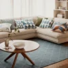 Diamond matta 184x280cm, Heaven blue- off white