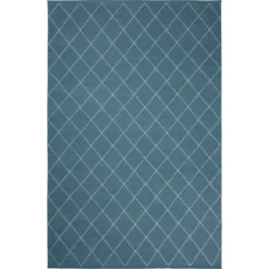 Diamond matta 184x280cm, Heaven blue- off white