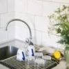 Dina diskställ rullbart rostfritt stål, 37x46 cm