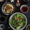 Ditte djupt serveringsfat, Grå-svart