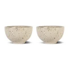 Ditte skål 2-pack, Beige-vinröd