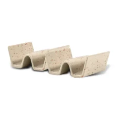 Ditte tacoställ 2-pack, Beige-vinröd