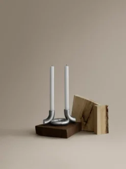 Doodle ljusstake, Matt rostfritt stål