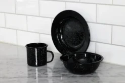 Doris emaljskål Ø16 cm, Svart