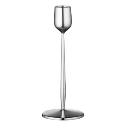 Dorotea ljusstake 18 cm, Blankt stål