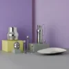 Dorotea ljusstake 12 cm, Blankt stål