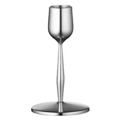 Dorotea ljusstake 12 cm, Blankt stål