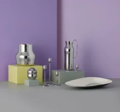 Dorotea ljusstake 5,5 cm, Blankt stål