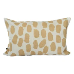Dots kuddfodral 38x58 cm, Natur-sand