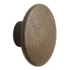 Dots wood krok dark stained brown, Ø6,5 cm