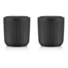 Douro dubbelväggig mugg 10 cl 2-pack, Svart