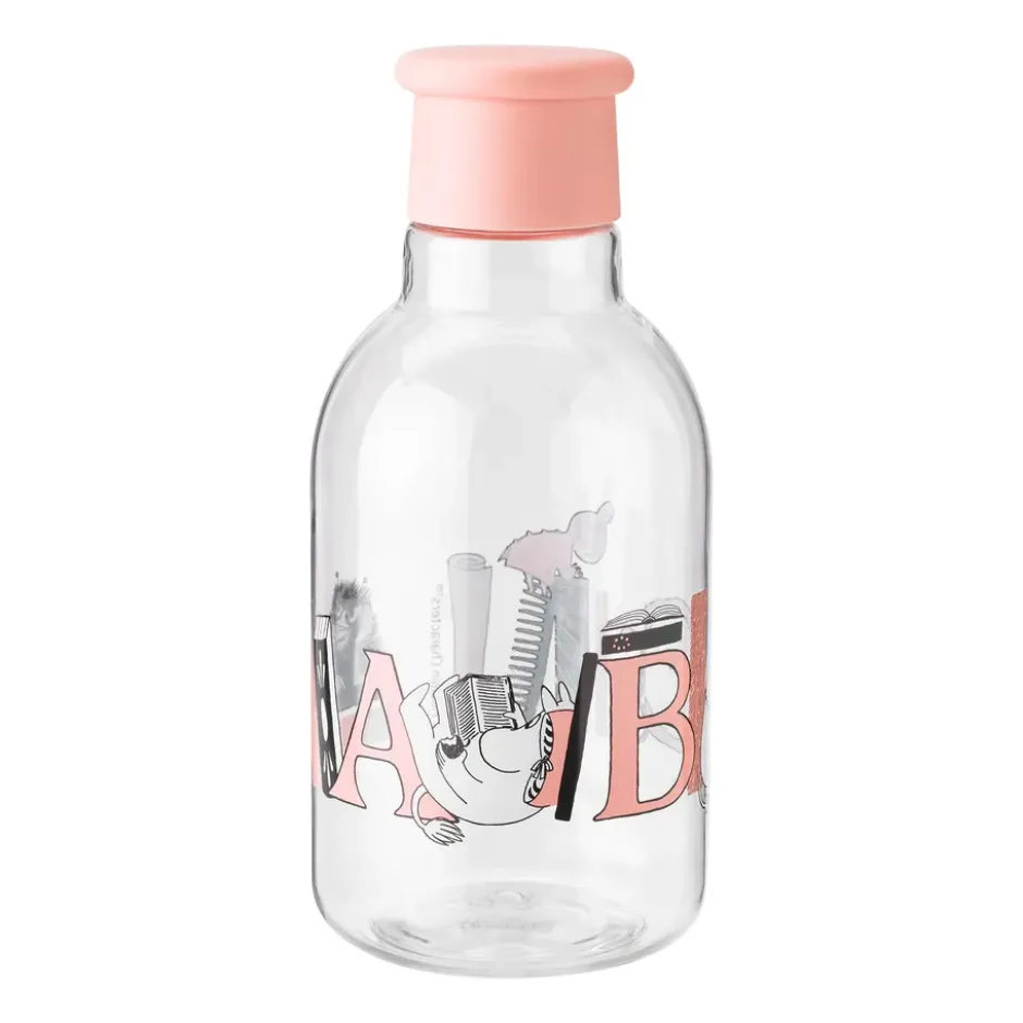 DRINK-IT Moomin ABC vattenflaska 0,5 liter, Salmon