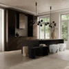 Drop Chandelier Globe takkrona mini, Burned black