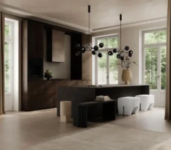 Drop Chandelier Globe takkrona mini, Burned black