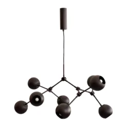 Drop Chandelier Globe takkrona mini, Burned black