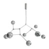 Drop Chandelier Globe takkrona, Chrome