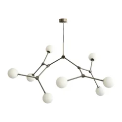 Drop Chandelier Bulp takkrona grande, Grey