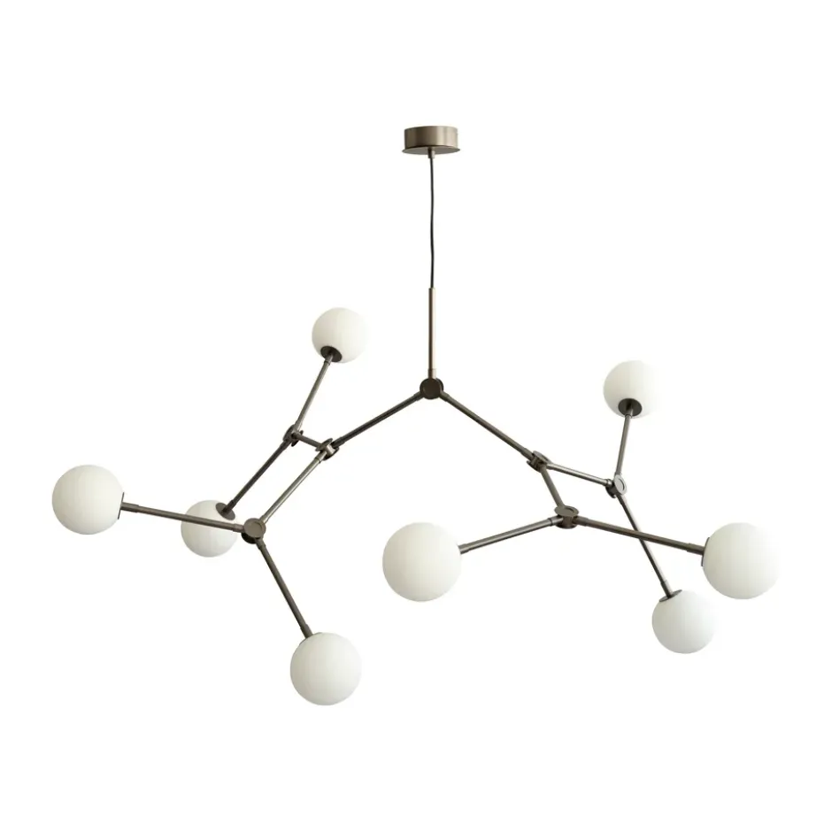 Drop Chandelier Bulp takkrona grande, Grey
