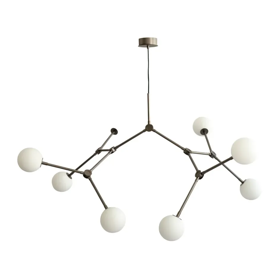 Drop Chandelier Bulp takkrona grande, Grey